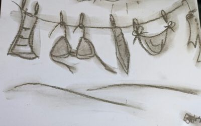 Alleine auf der Wäscheleine